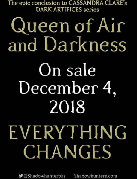 Queen of Air and Darkness Release Day